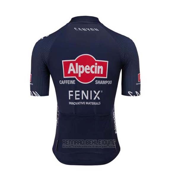 2020 Fahrradbekleidung Alpecin Fenix Blau Rot Trikot Kurzarm und Tragerhose - zum Schließen ins Bild klicken